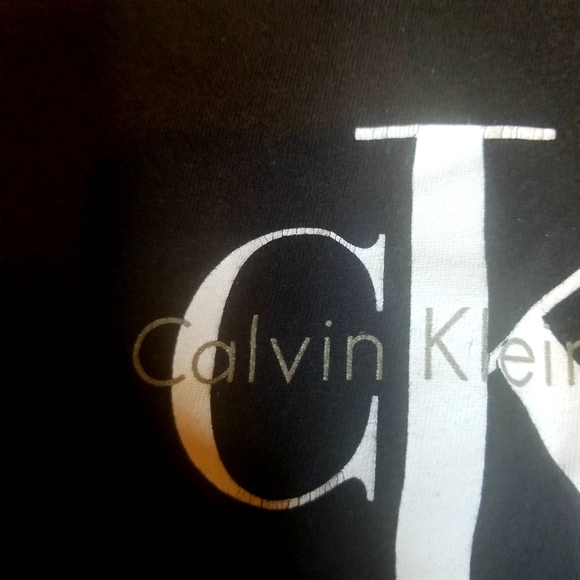 Original Vintage 90s Black Calvin Klein Jeans logo Tee - Picture 4 of 9